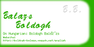 balazs boldogh business card